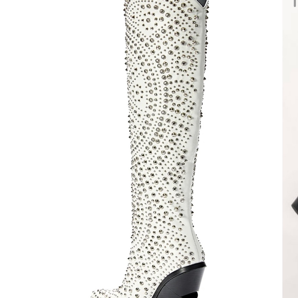 Azalea Wang boots Texas White size 7 new in box